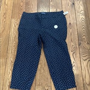 Navy Blue patterned pants